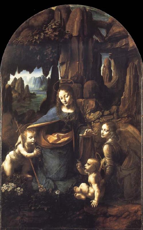 Leonardo  Da Vinci The Virgin of the Rocks China oil painting art